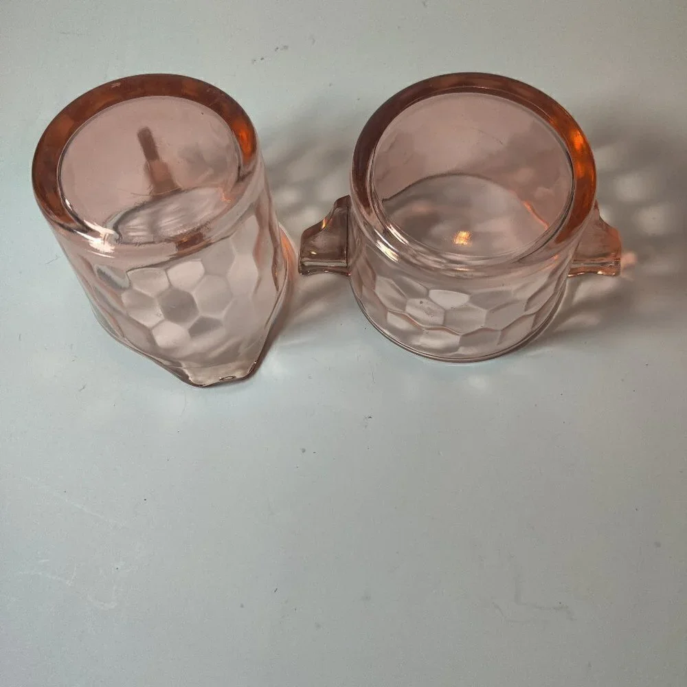 Depression Glass creamer sugar